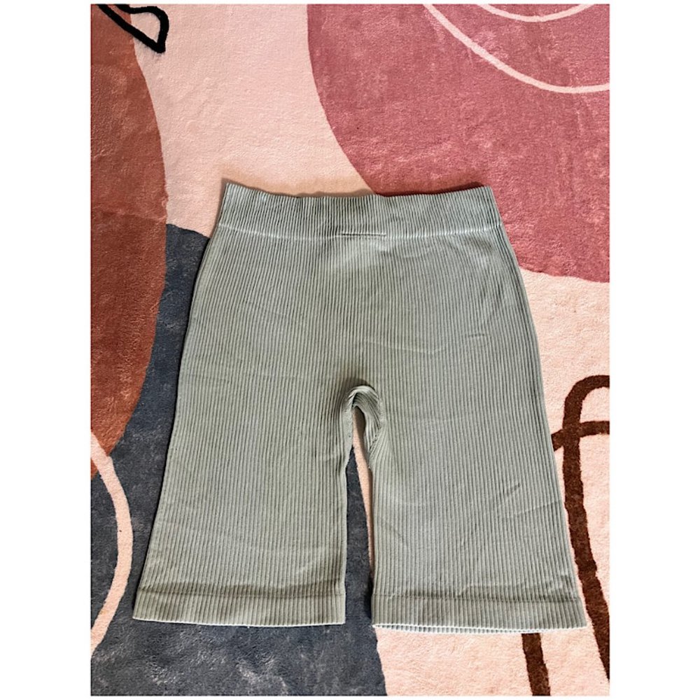 Mint Green Bermuda Biker Shorts